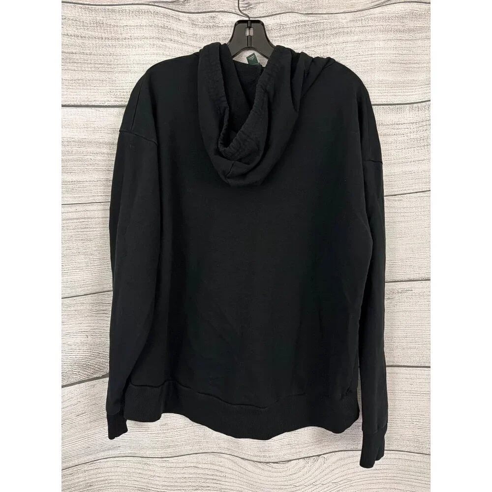 Wild Fable Black Pullover Hoodie With Drawstrings Size M - Picture 2 of 3